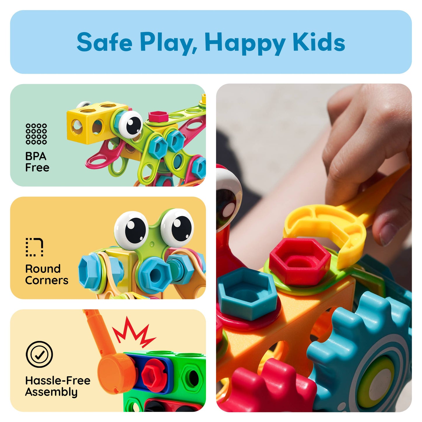 PicassoTiles PTN250 Engineering Construction Set